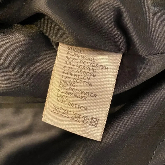 Darling Grey Wool Sheath Dress with Lace Bodice - Picture 10 of 10